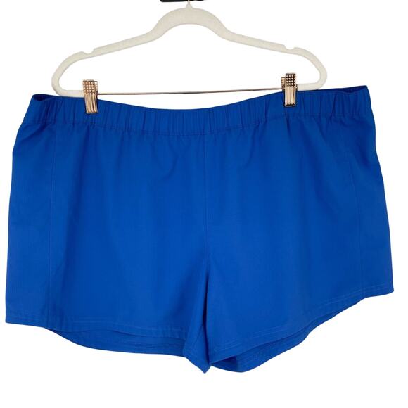 Columbia PFG Shorts Women XXL x 4" Inseam Blue Tamiami Pull-on Omni Shade UPF 50 - Picture 1 of 7